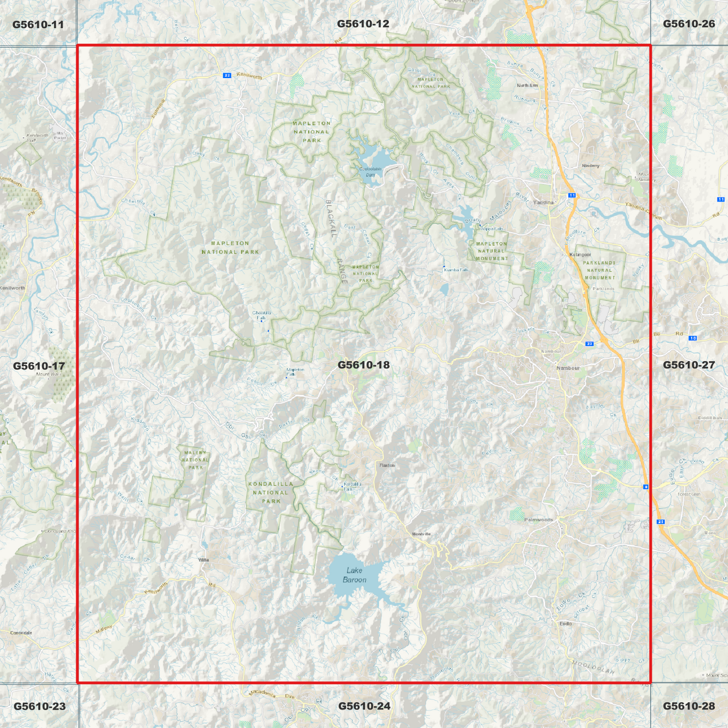 Nambour 1m Digital Elevation Model (G5610-18)