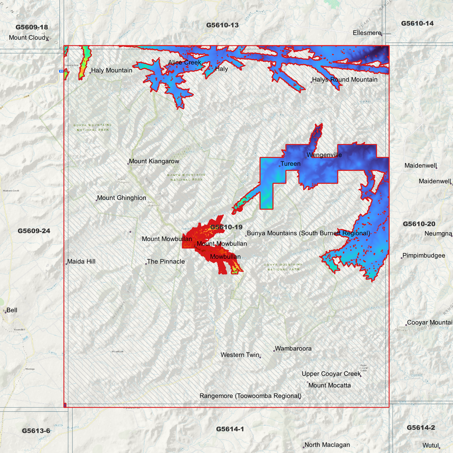 Bunya 1m Digital Elevation Model (G5610-19)