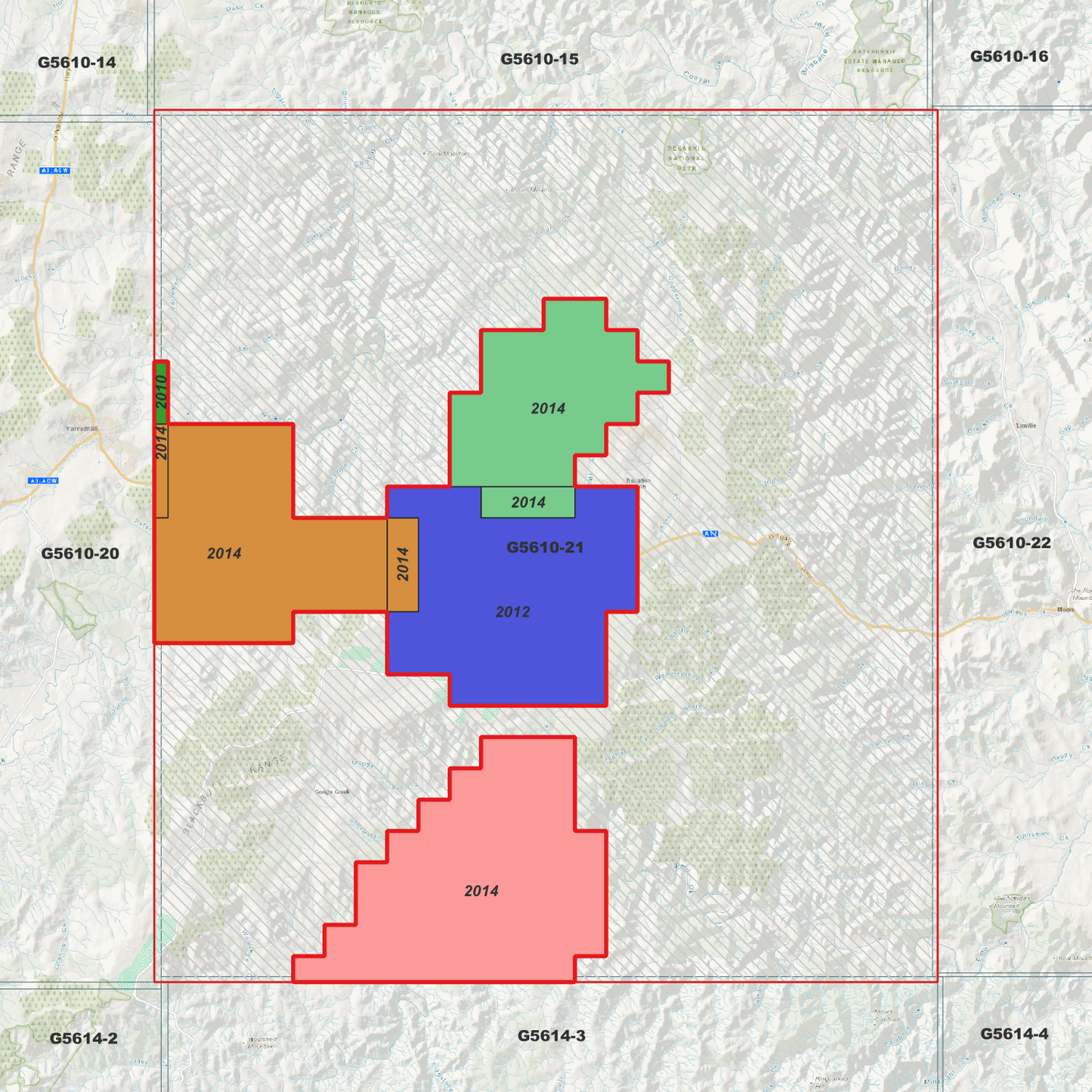 Blackbutt 1m Digital Elevation Model (G5610-21)