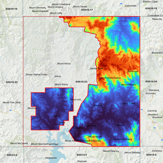 Kilcoy 1m Digital Elevation Model (G5610-23)