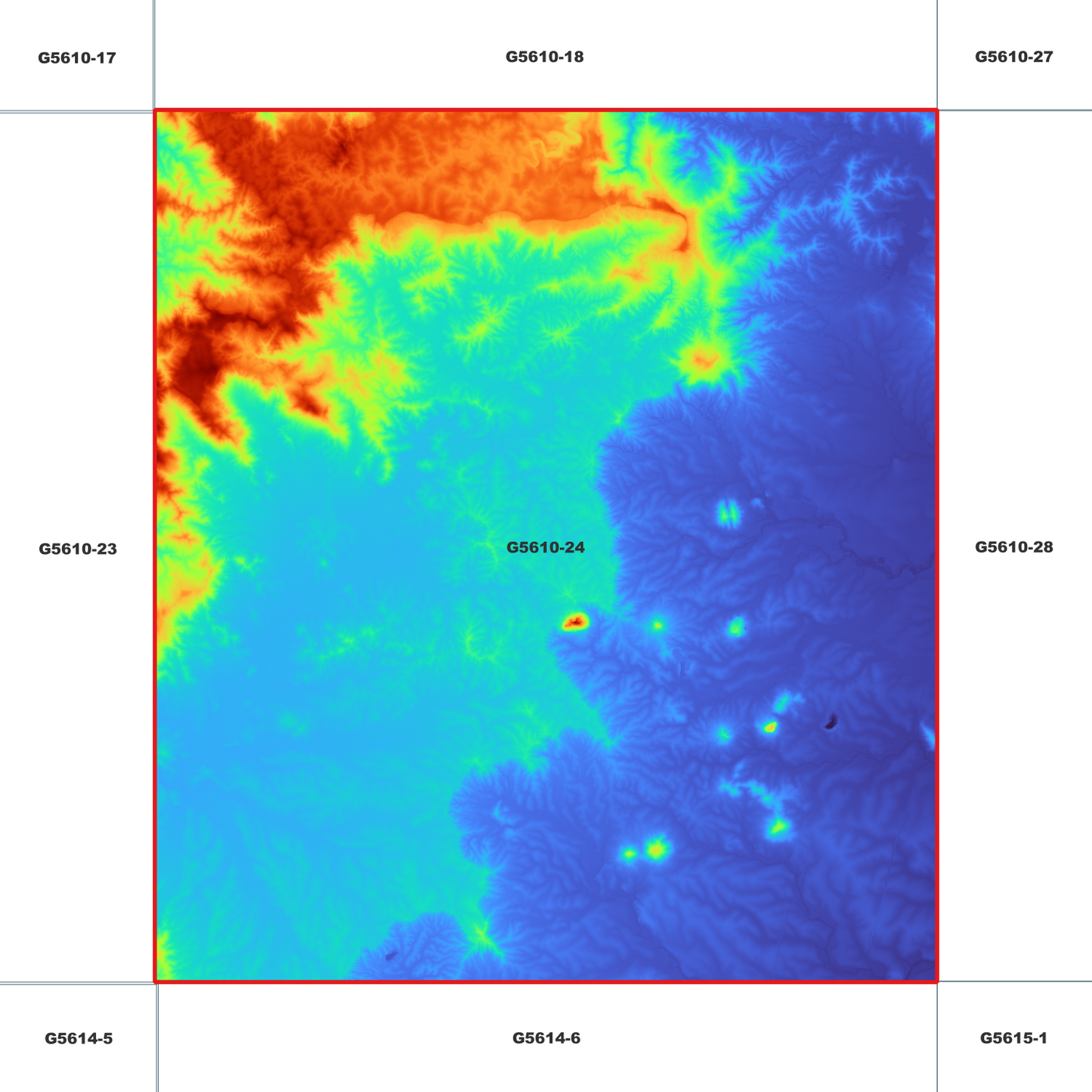 Beerwah 1m Digital Elevation Model (G5610-24)