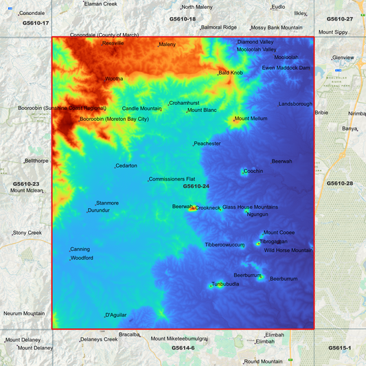 Beerwah 1m Digital Elevation Model (G5610-24)
