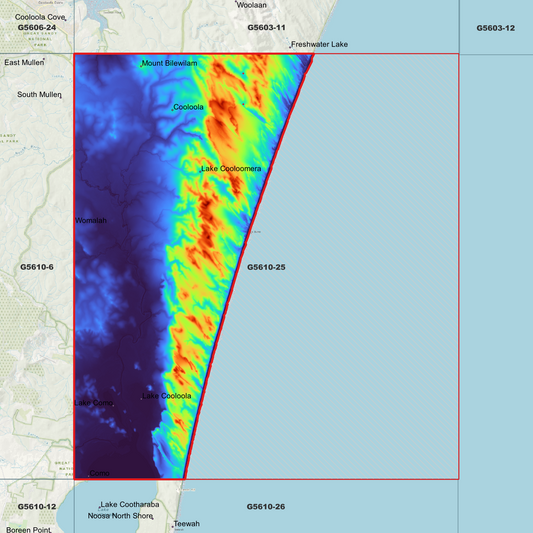 Cooloola 1m Digital Elevation Model (G5610-25)