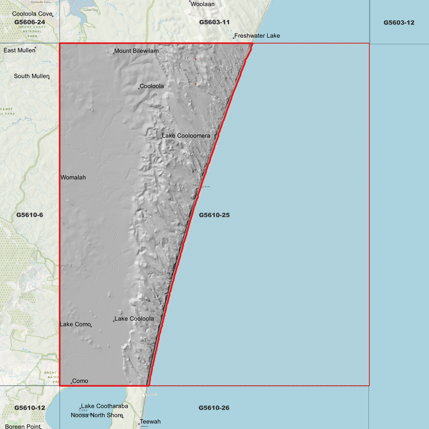 Cooloola 1m Digital Elevation Model (G5610-25)