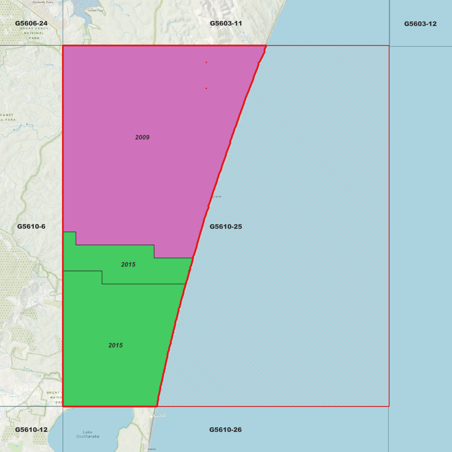 Cooloola 1m Digital Elevation Model (G5610-25)