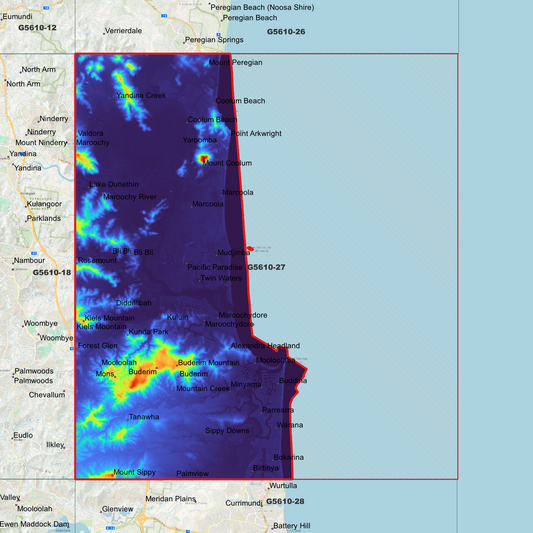 Maroochydore 1m Digital Elevation Model (G5610-27)