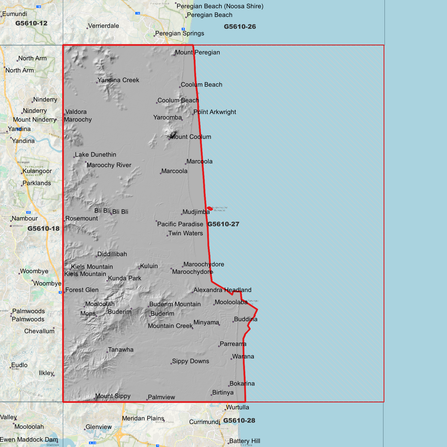 Maroochydore 1m Digital Elevation Model (G5610-27)
