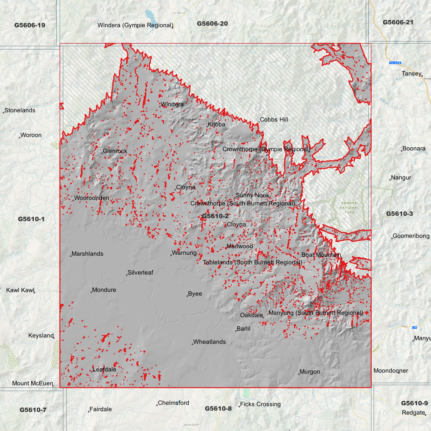 Murgon 1m Digital Elevation Model (G5610-2)