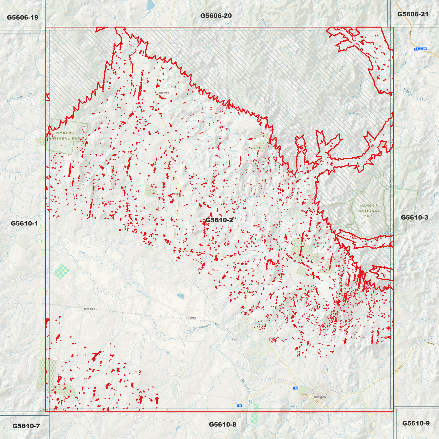 Murgon 1m Digital Elevation Model (G5610-2)