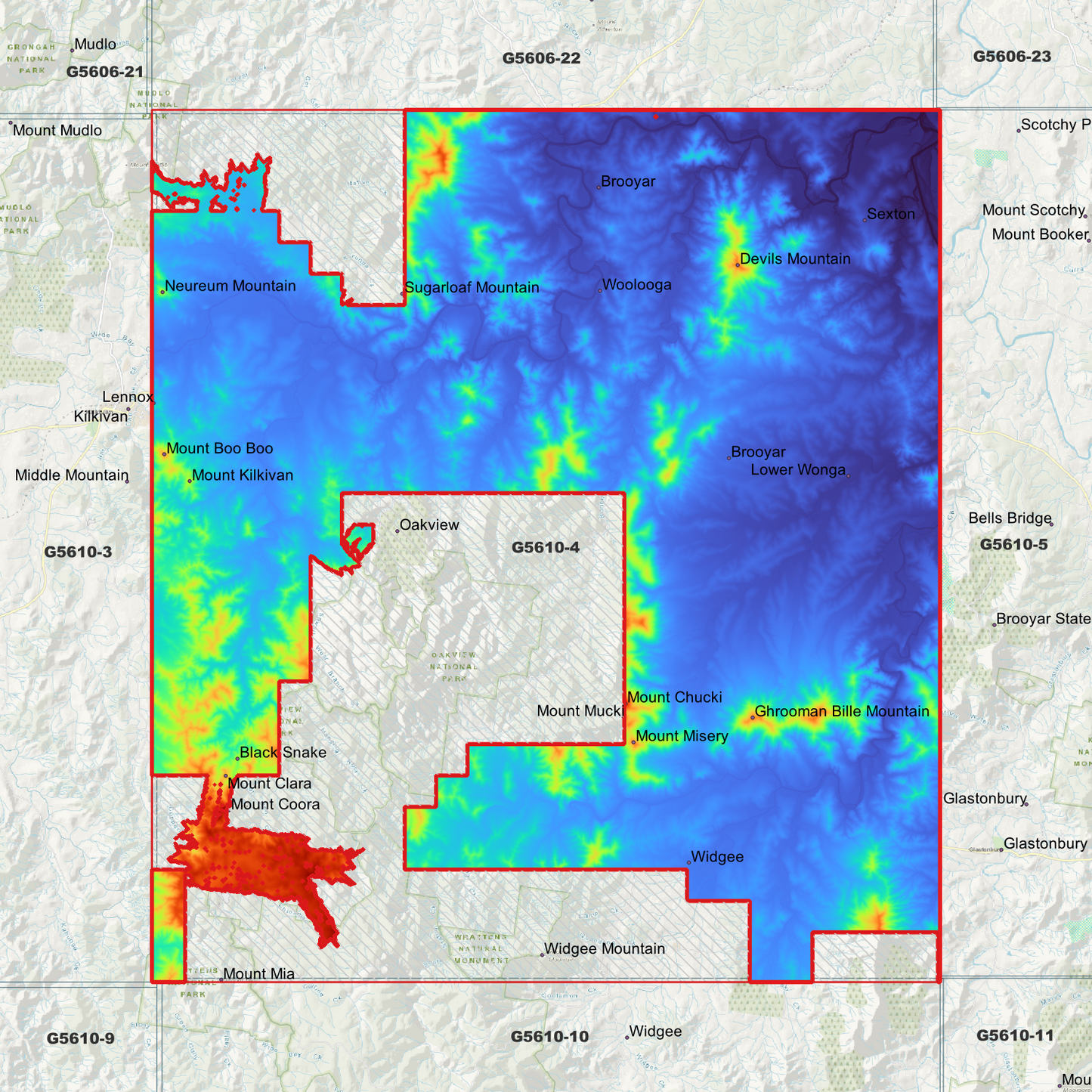 Widgee 1m Digital Elevation Model (G5610-4)
