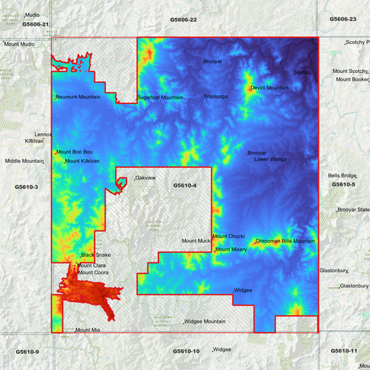 Widgee 1m Digital Elevation Model (G5610-4)