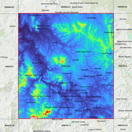 Gympie 1m Digital Elevation Model (G5610-5)
