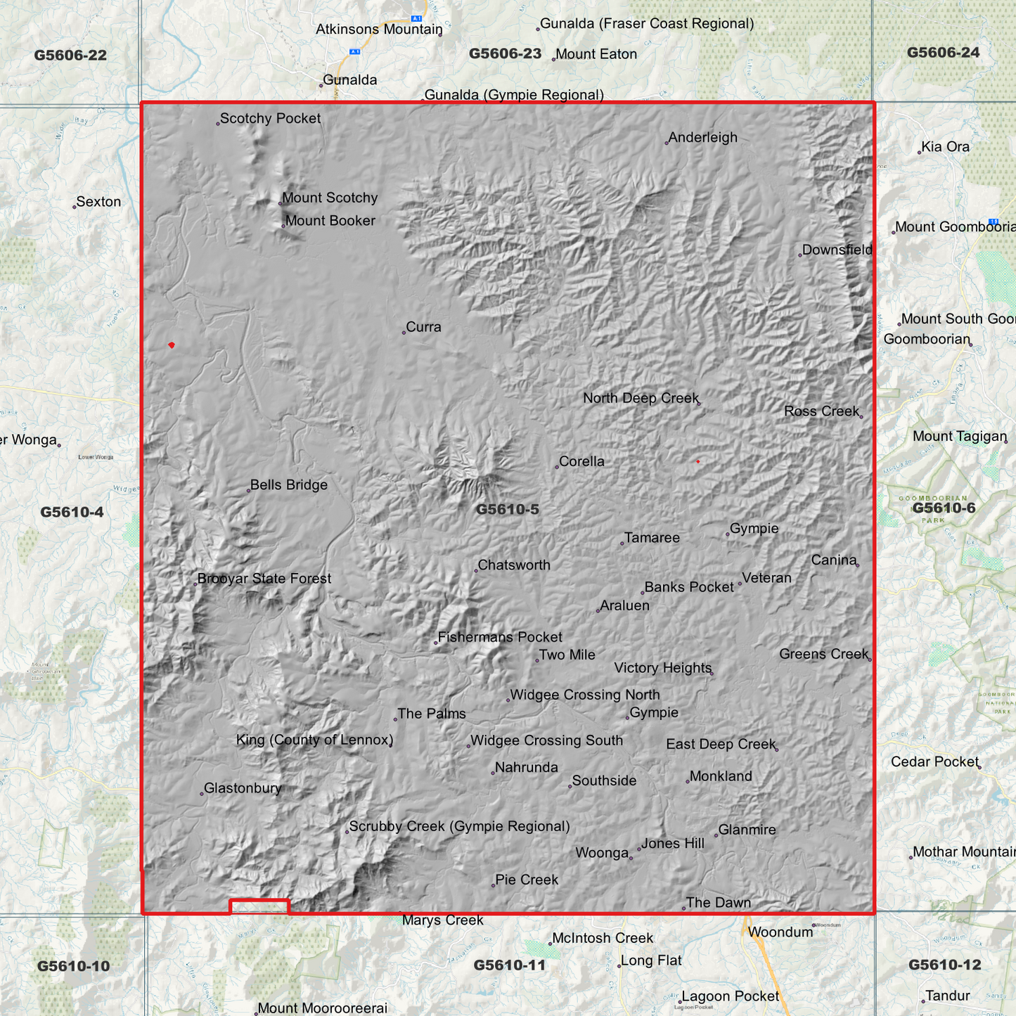 Gympie 1m Digital Elevation Model (G5610-5)