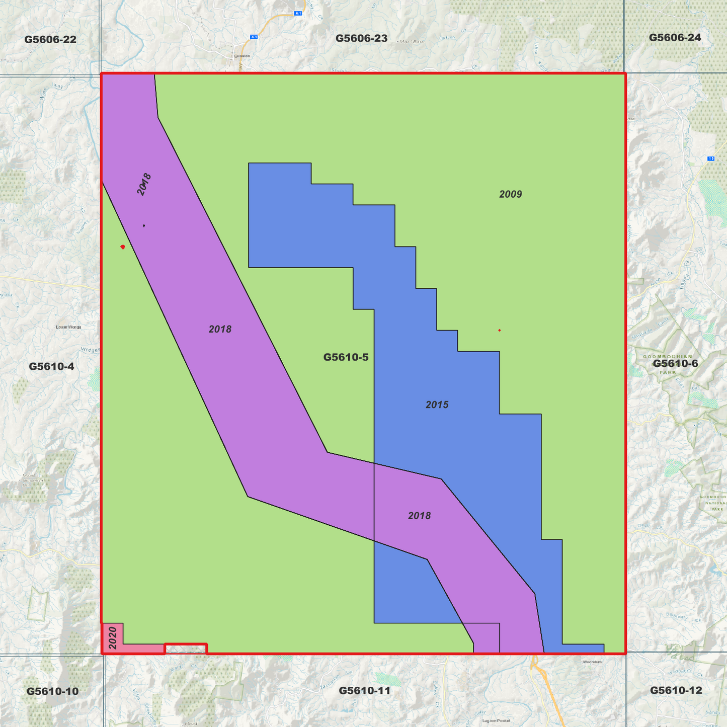 Gympie 1m Digital Elevation Model (G5610-5)