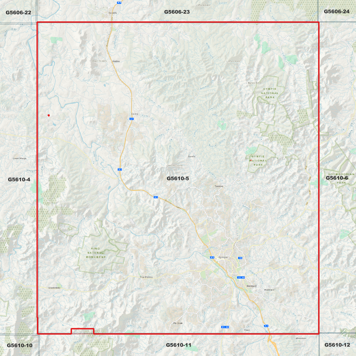 Gympie 1m Digital Elevation Model (G5610-5)