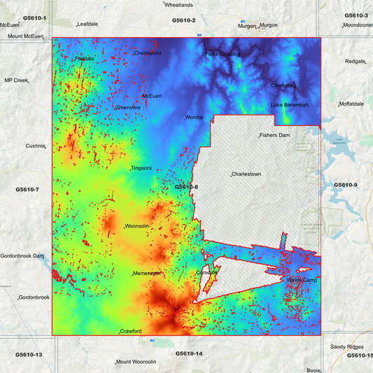 Wondai 1m Digital Elevation Model (G5610-8)