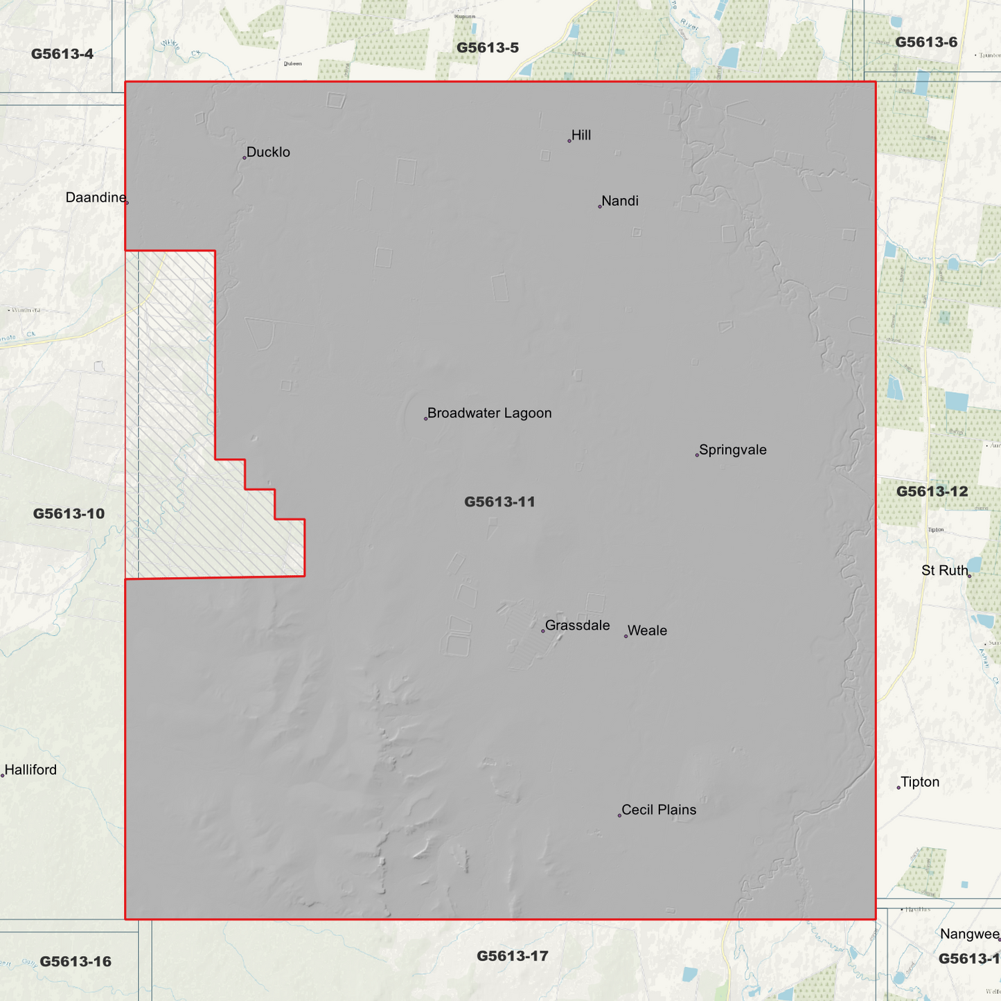 Ducklo 1m Digital Elevation Model (G5613-11)