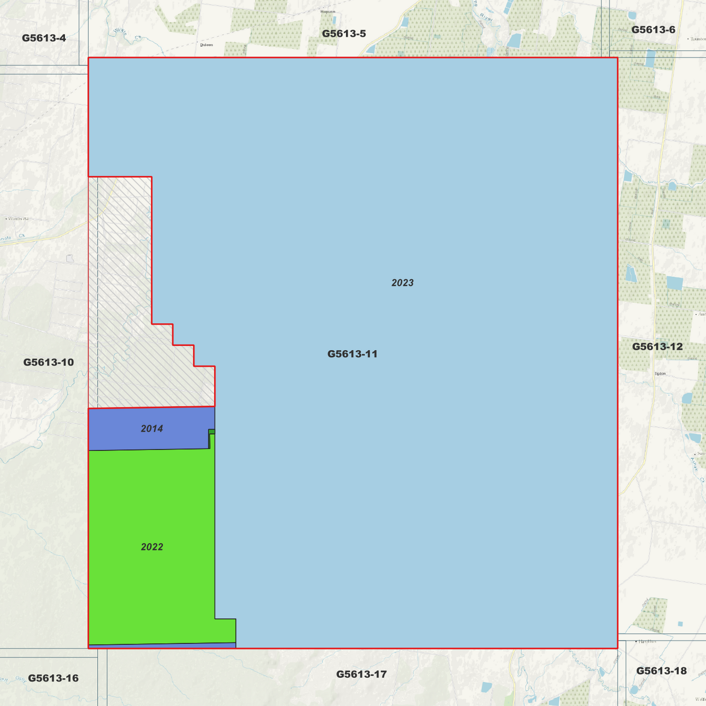 Ducklo 1m Digital Elevation Model (G5613-11)