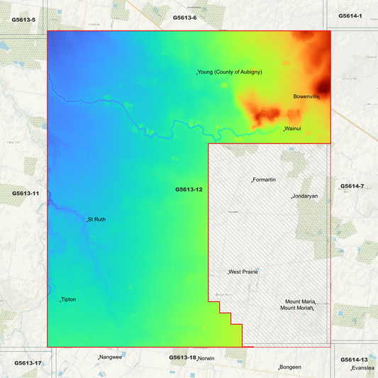 Bowenville 1m Digital Elevation Model (G5613-12)
