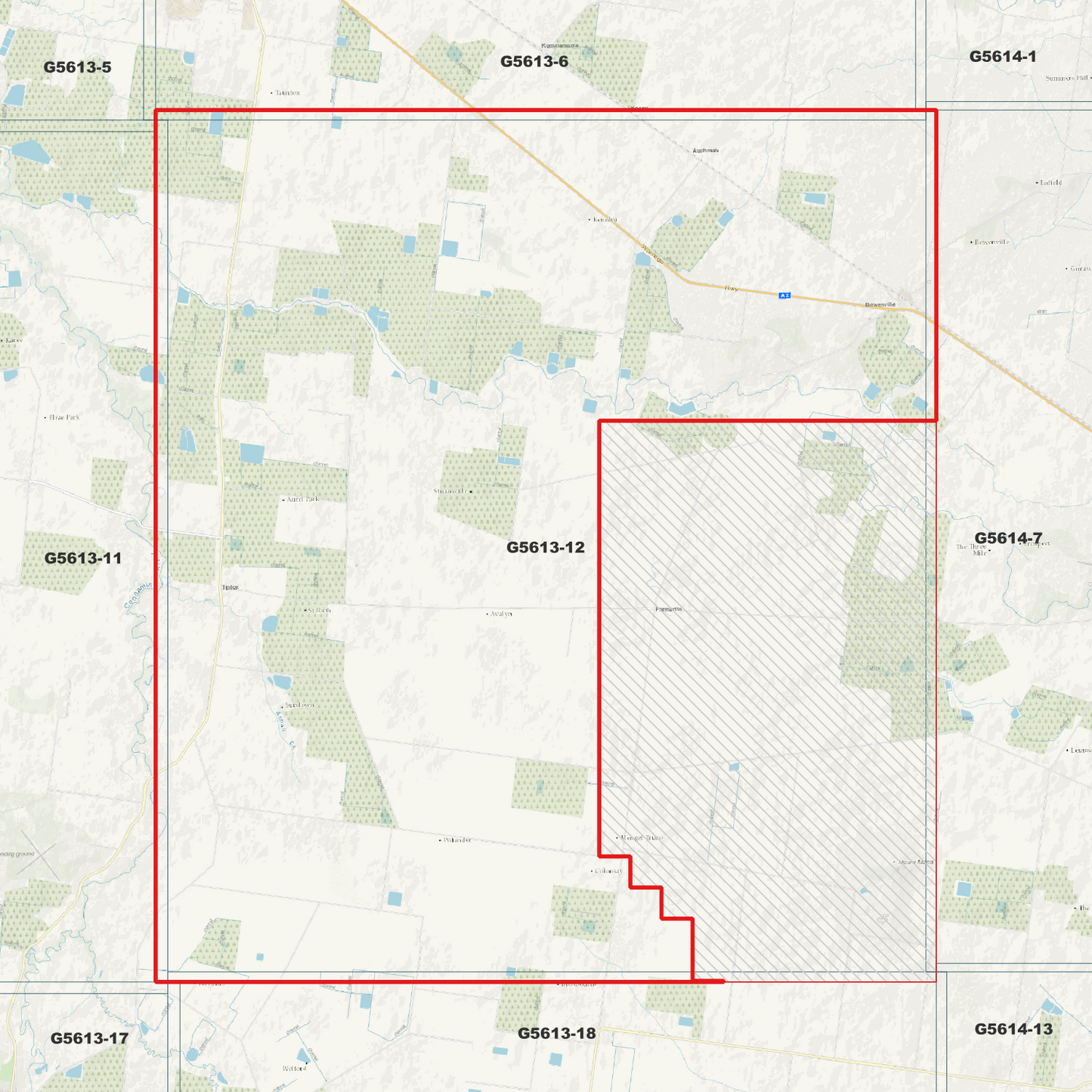 Bowenville 1m Digital Elevation Model (G5613-12)