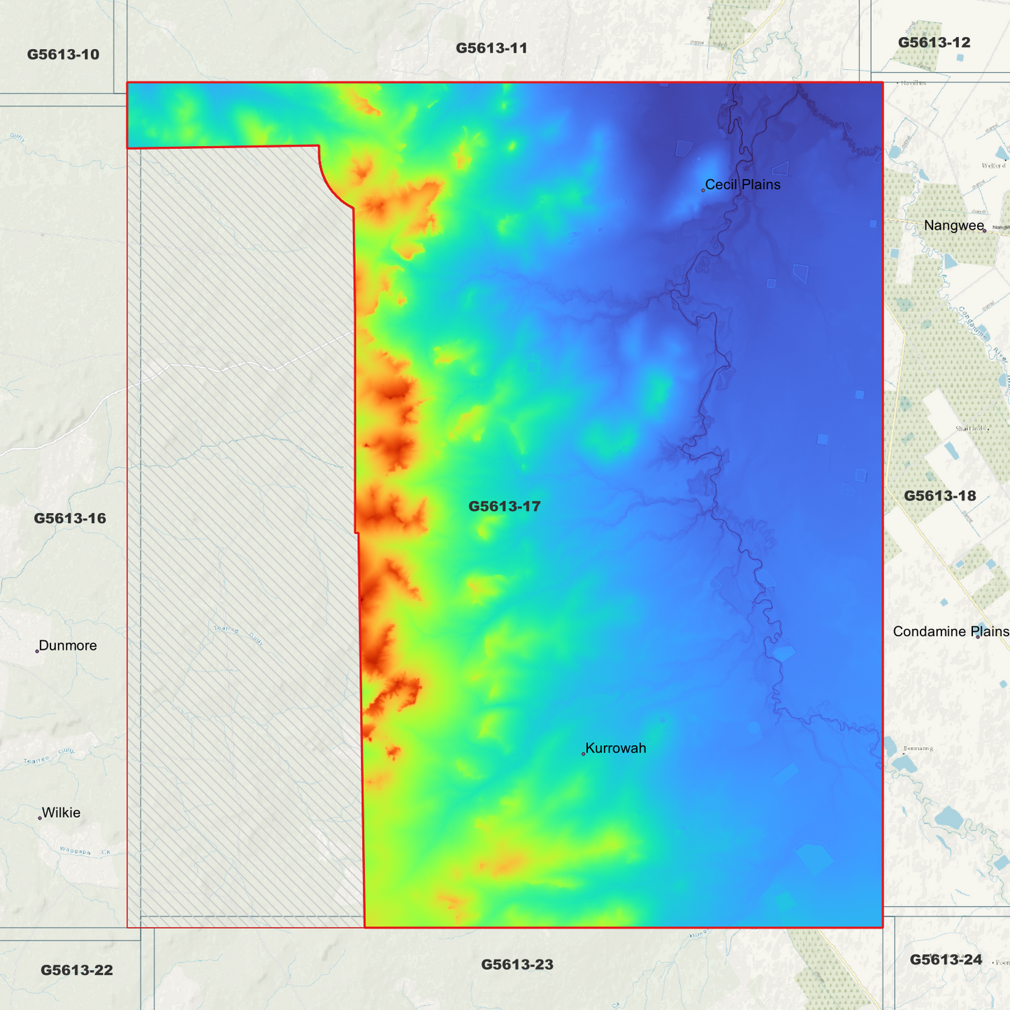 Cecil Plains 1m Digital Elevation Model (G5613-17)