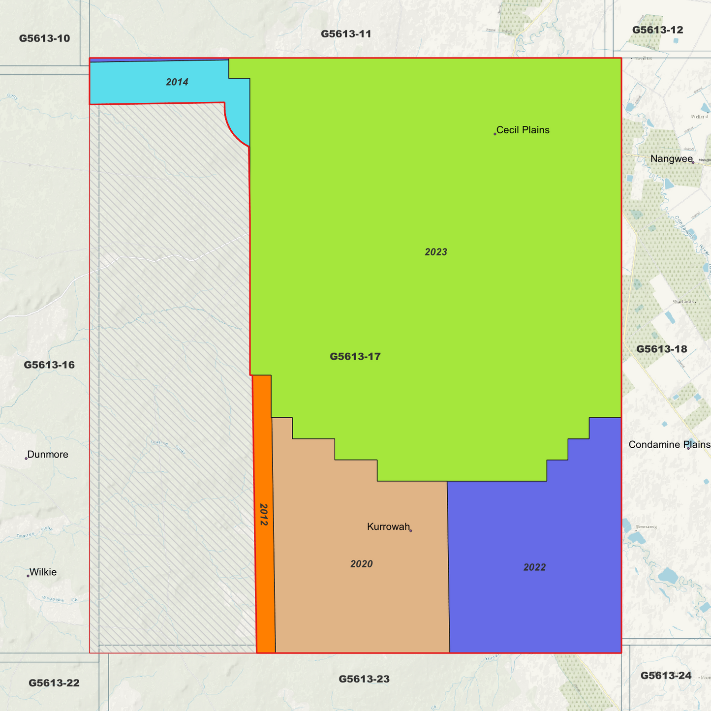 Cecil Plains 1m Digital Elevation Model (G5613-17)