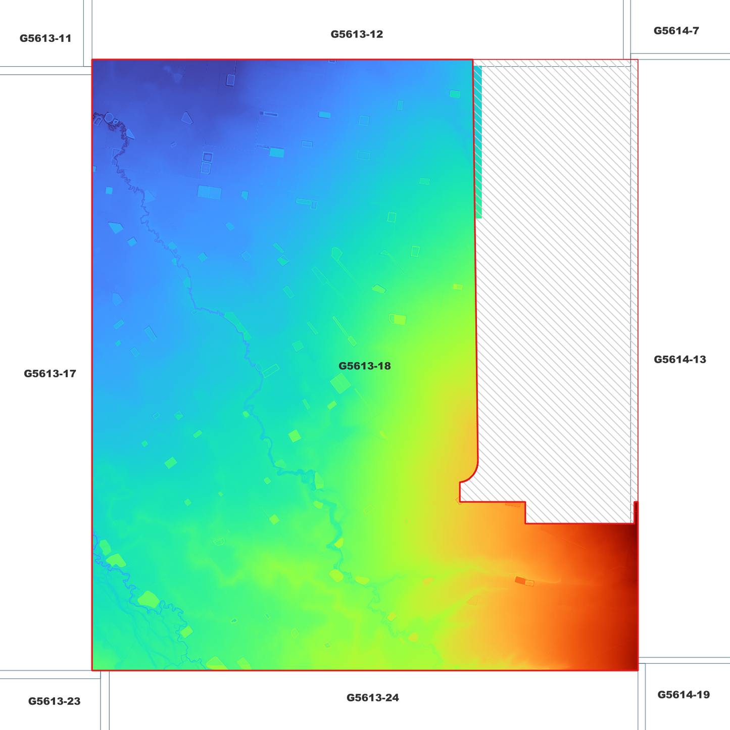 Nangwee 1m Digital Elevation Model (G5613-18)