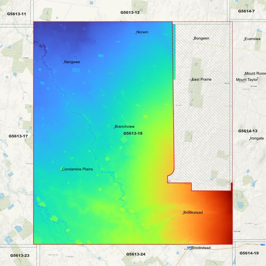 Nangwee 1m Digital Elevation Model (G5613-18)
