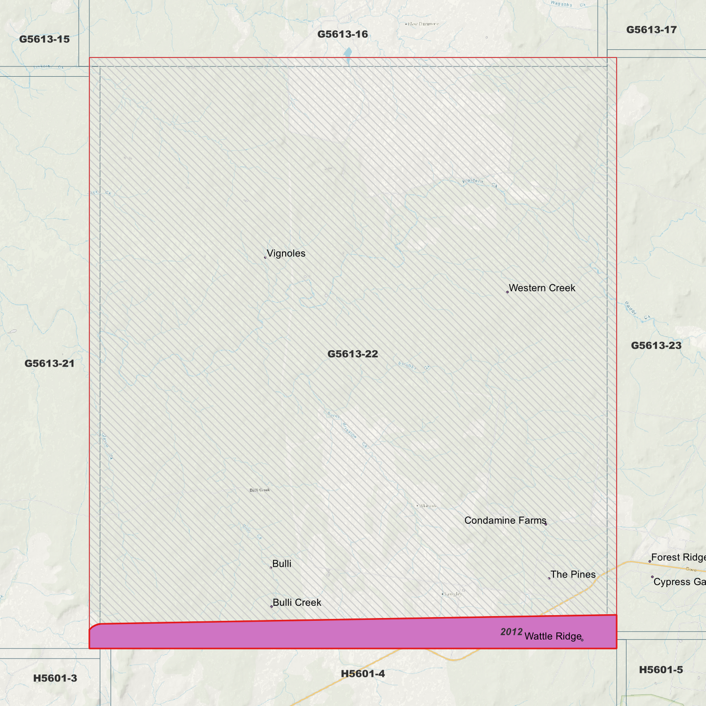 Bulli Creek 1m Digital Elevation Model (G5613-22)