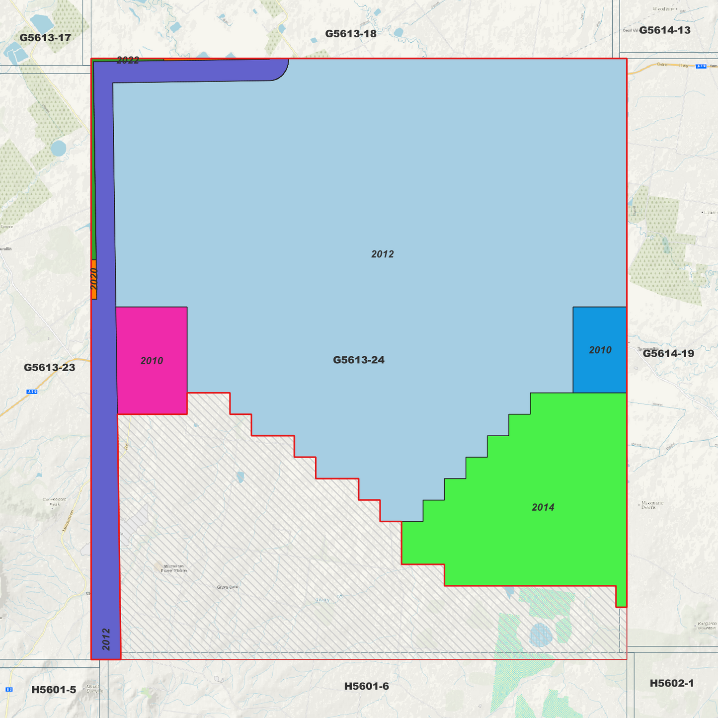 Millmerran 1m Digital Elevation Model (G5613-24)