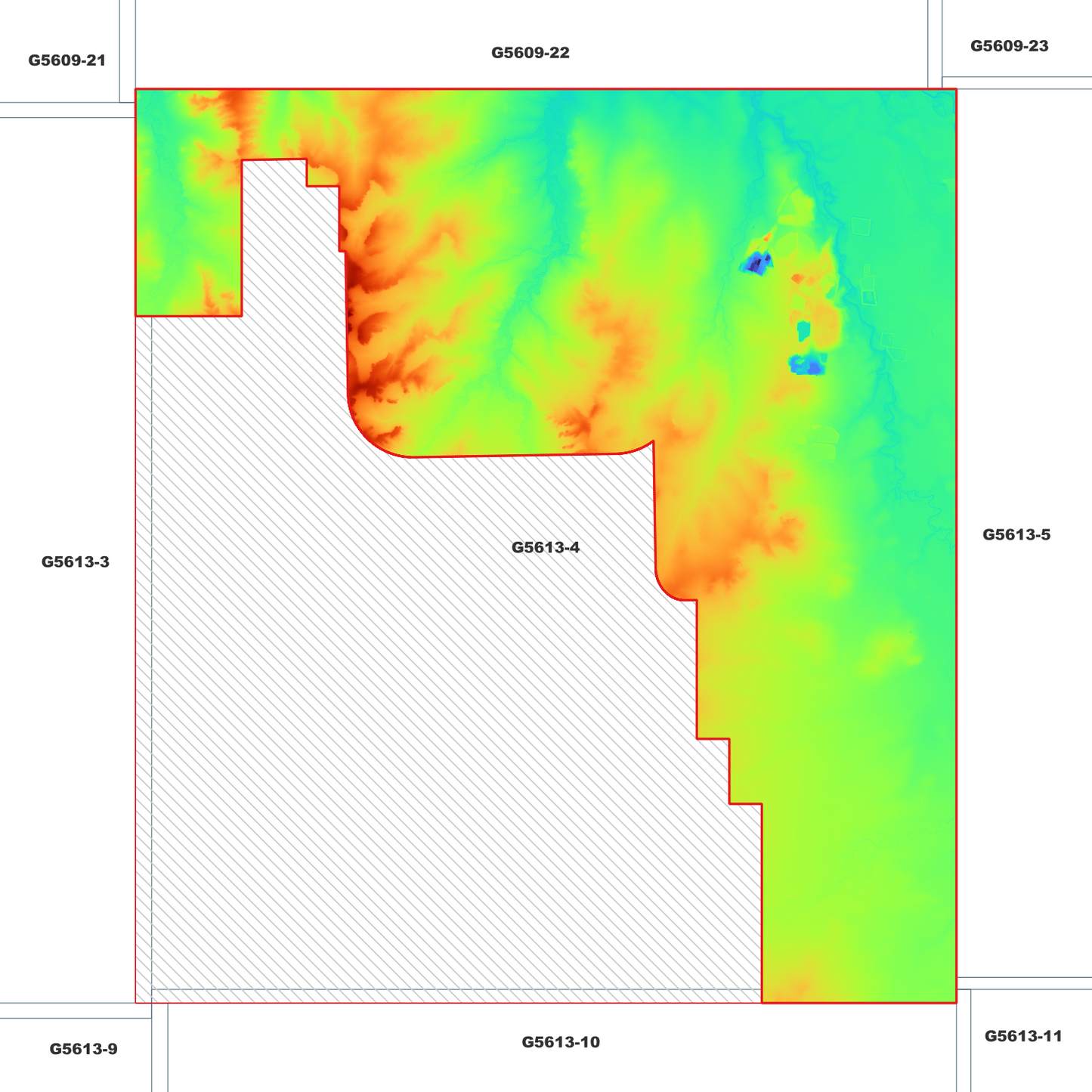 Kogan 1m Digital Elevation Model (G5613-4)