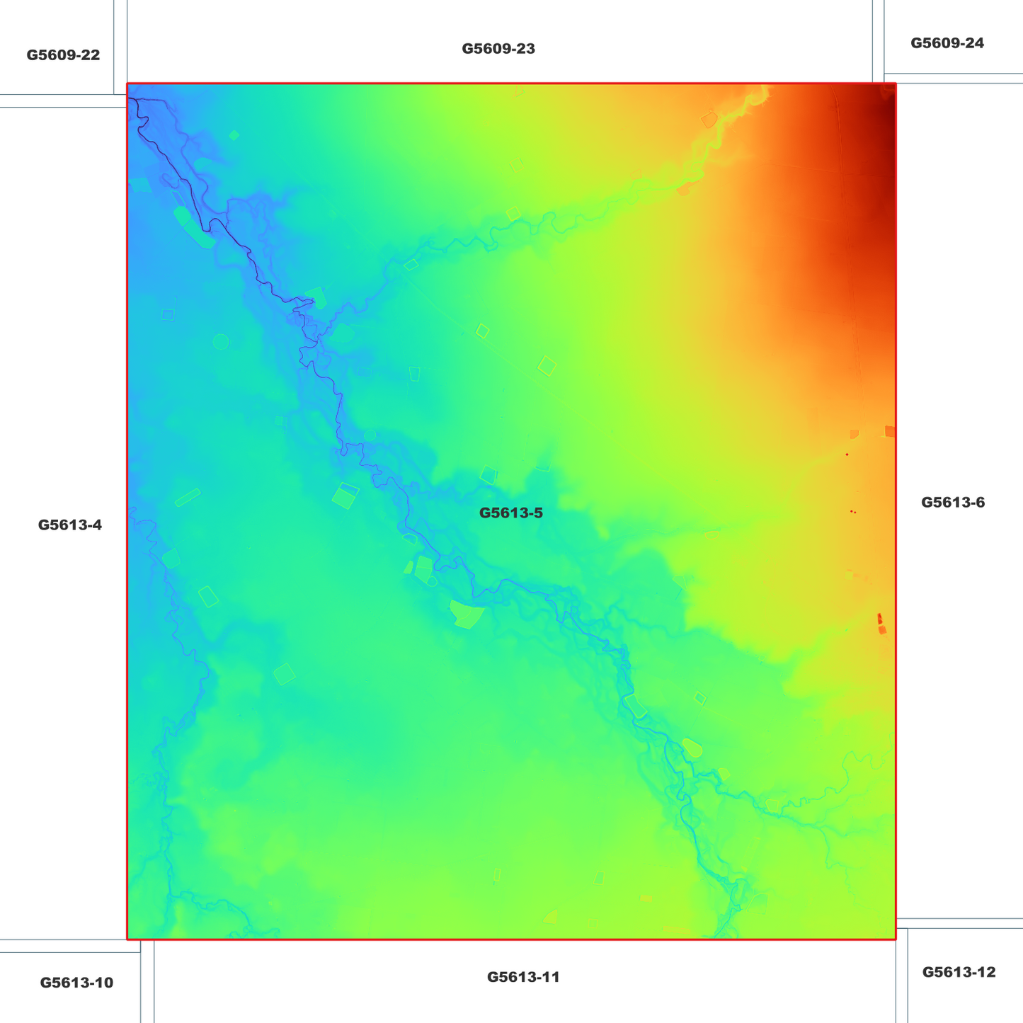 Macalister 1m Digital Elevation Model (G5613-5)