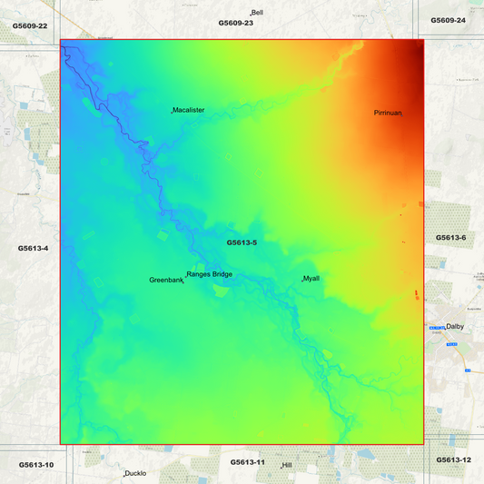 Macalister 1m Digital Elevation Model (G5613-5)