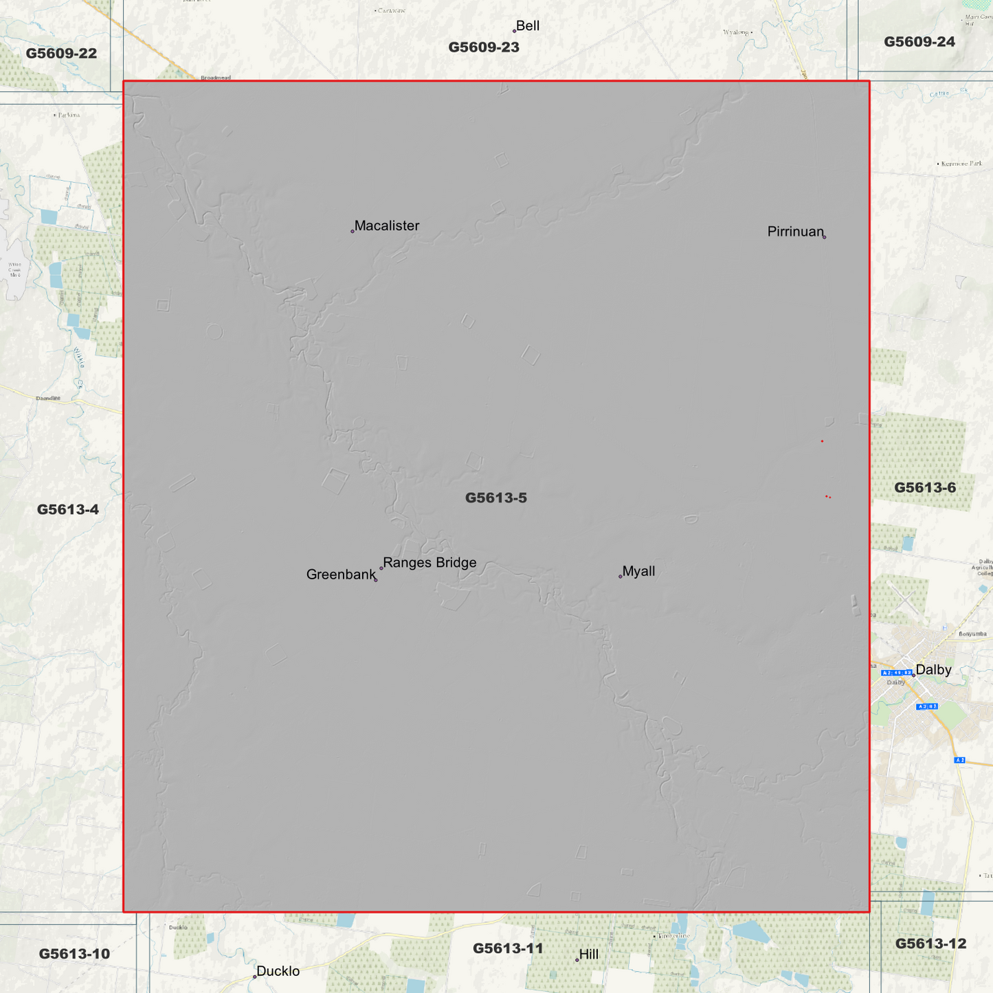 Macalister 1m Digital Elevation Model (G5613-5)