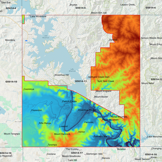 Wivenhoe 1m Digital Elevation Model (G5614-11)