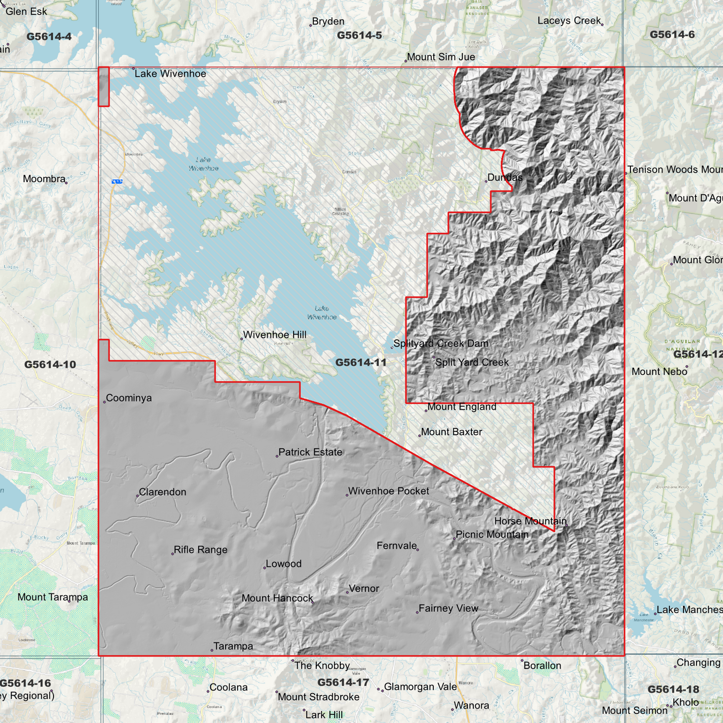 Wivenhoe 1m Digital Elevation Model (G5614-11)