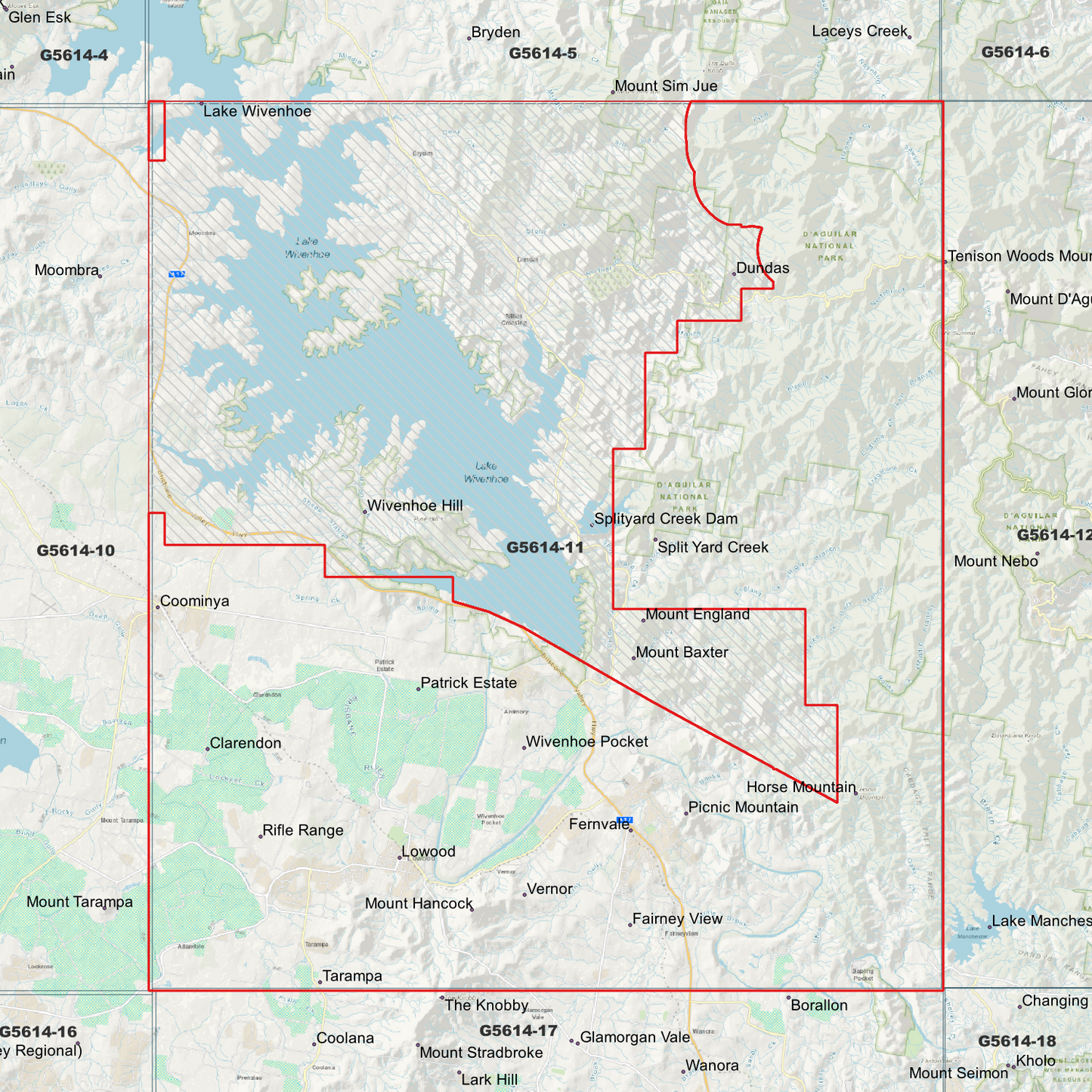 Wivenhoe 1m Digital Elevation Model (G5614-11)