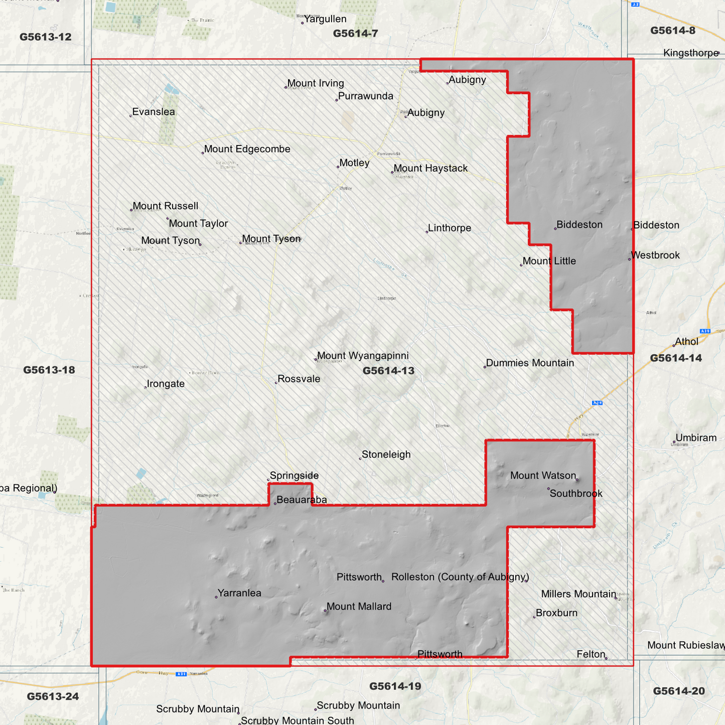 Pittsworth 1m Digital Elevation Model (G5614-13)