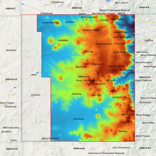 Toowoomba 1m Digital Elevation Model (G5614-14)