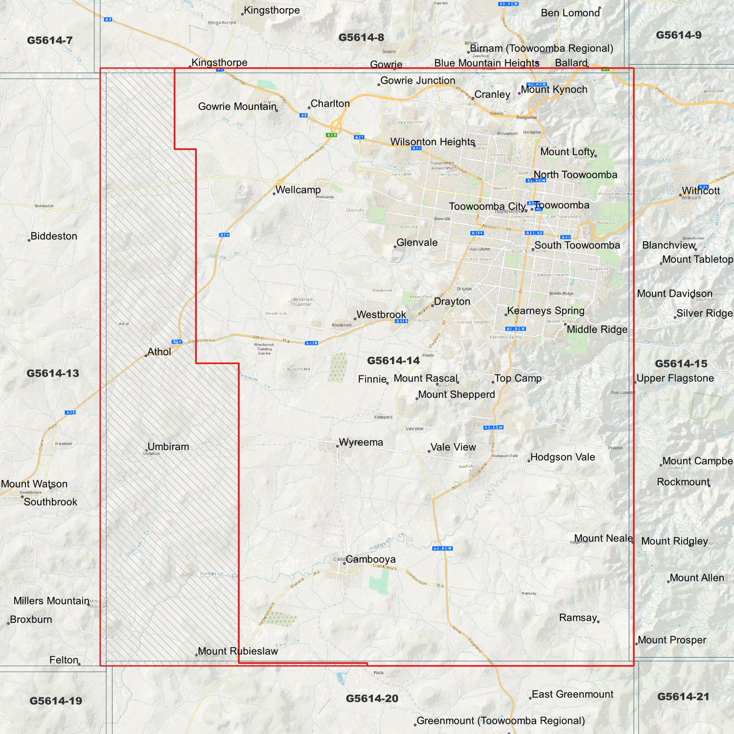 Toowoomba 1m Digital Elevation Model (G5614-14)