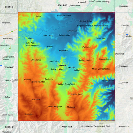 Laidley 1m Digital Elevation Model (G5614-16)