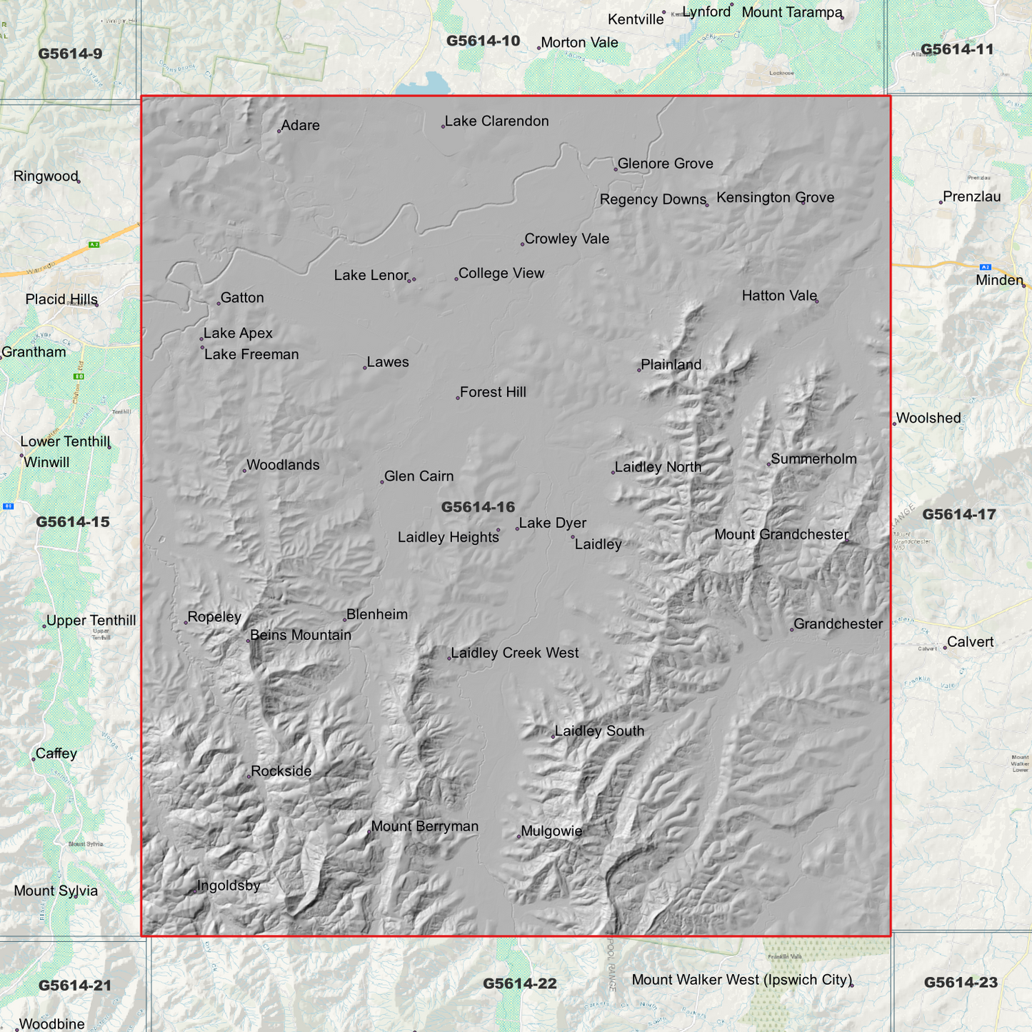 Laidley 1m Digital Elevation Model (G5614-16)
