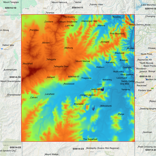 Rosewood 1m Digital Elevation Model (G5614-17)