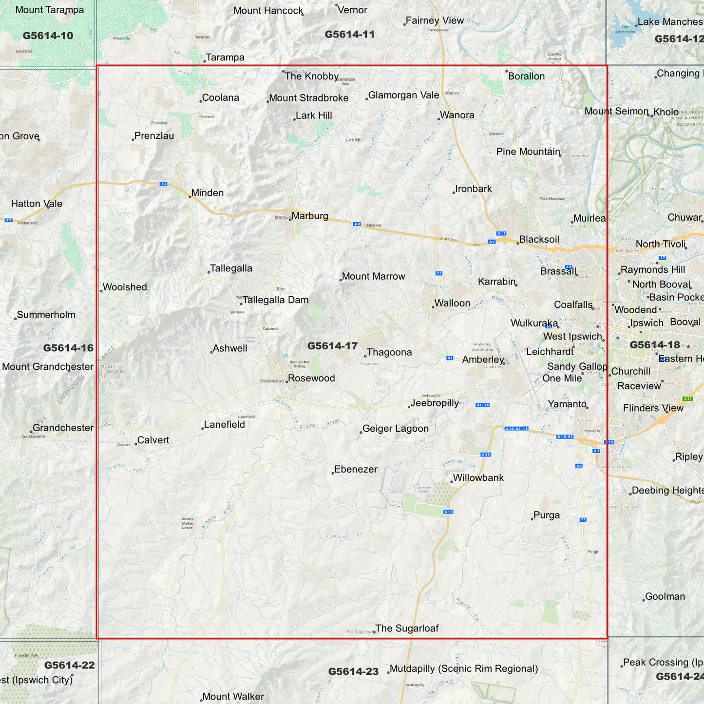 Rosewood 1m Digital Elevation Model (G5614-17)