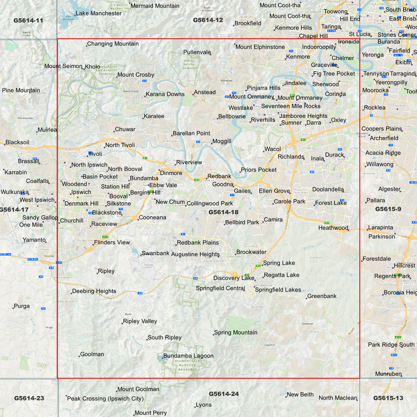 Ipswich 1m Digital Elevation Model (G5614-18)
