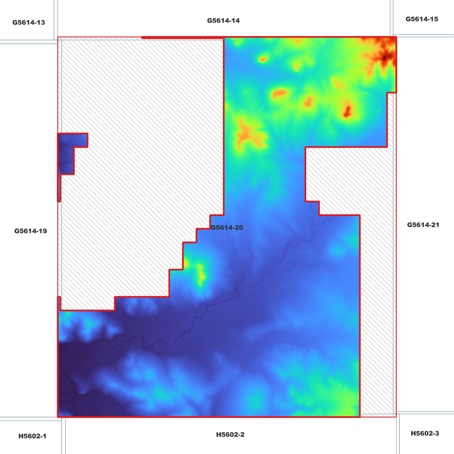 Clifton 1m Digital Elevation Model (G5614-20)