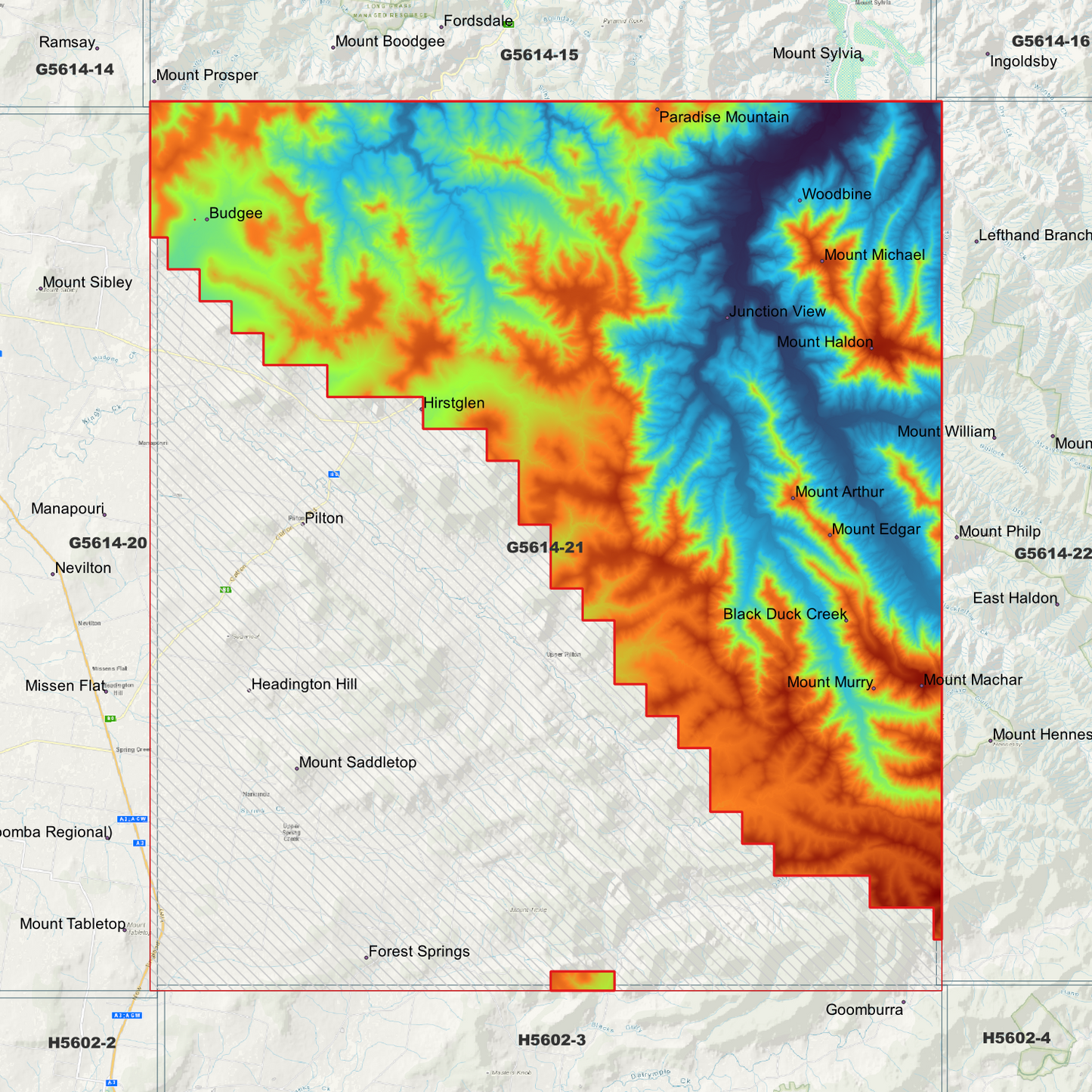 Haldon 1m Digital Elevation Model (G5614-21)