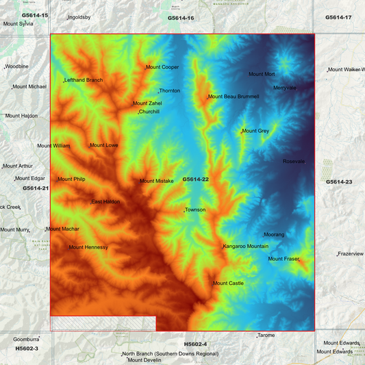 Lefthand 1m Digital Elevation Model (G5614-22)