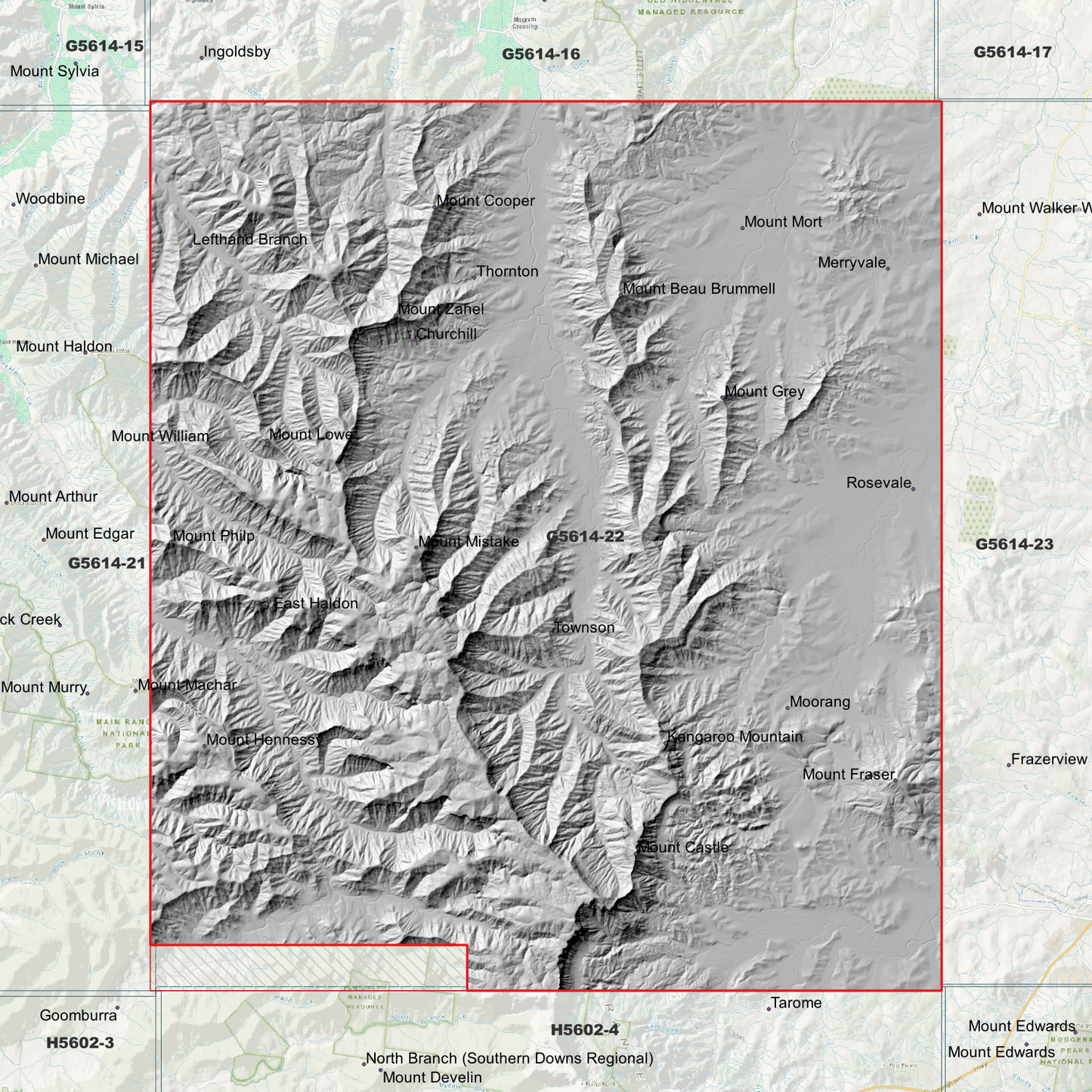 Lefthand 1m Digital Elevation Model (G5614-22)
