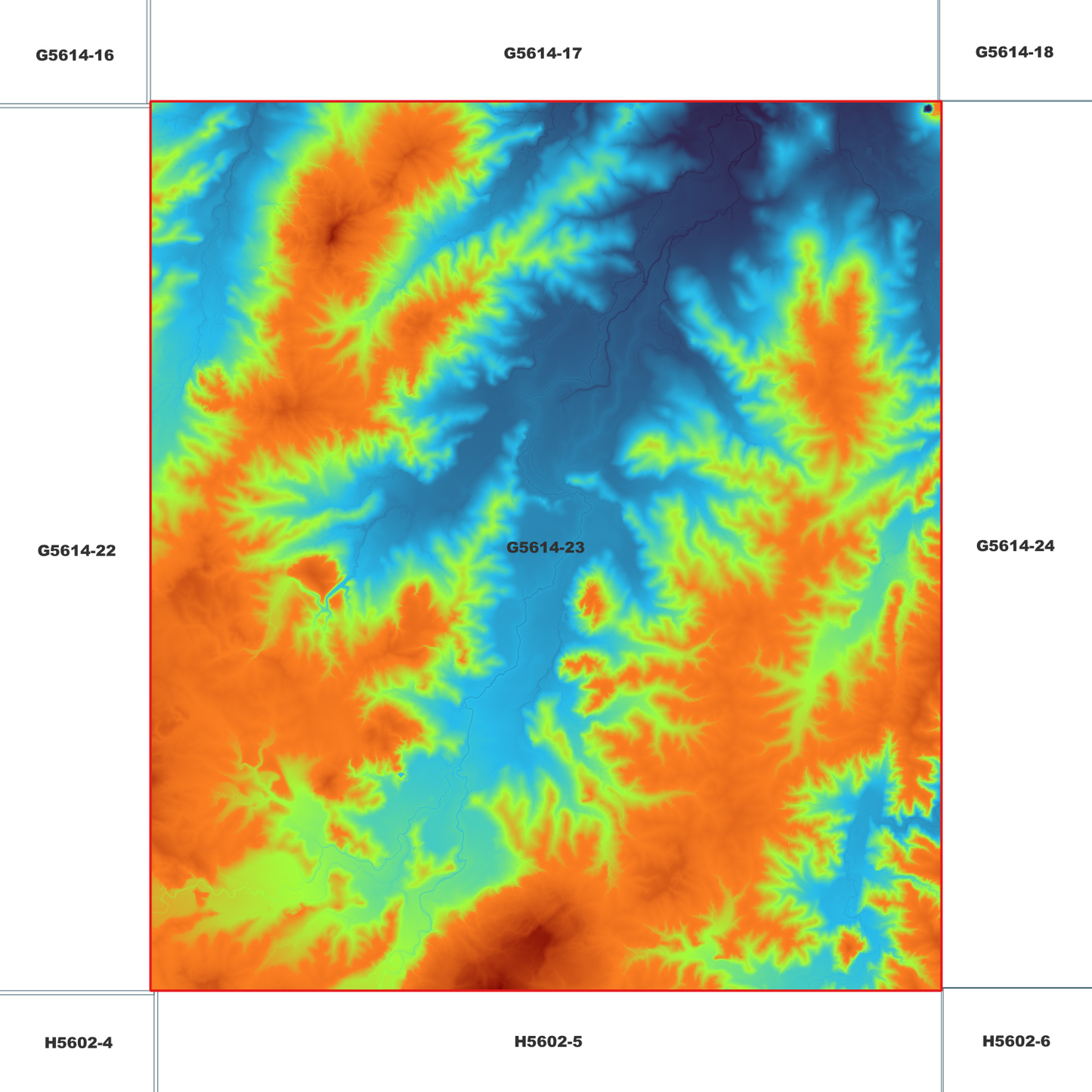 Kalbar 1m Digital Elevation Model (G5614-23)